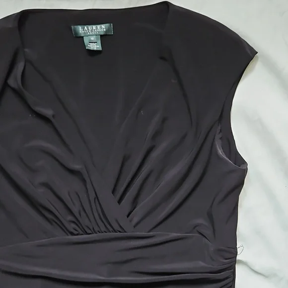 Lauren Ralph Lauren Fitted Black Dress, Size 10 - Picture 4 of 10